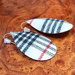 Plaid earrings